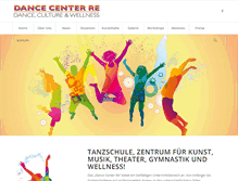 Tablet Screenshot of dance-center-re.de